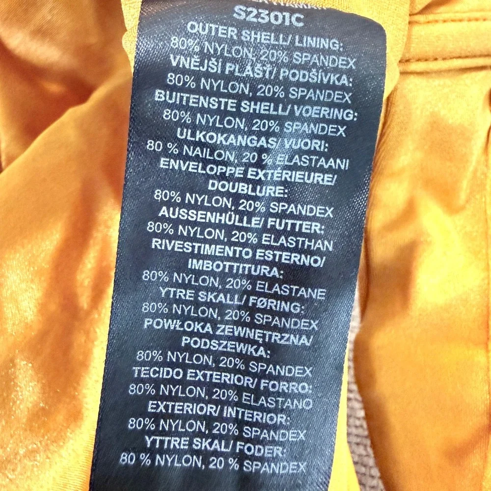 Andrea Iyamah Gura Bikini Set Mustard Yellow XL High Waist Underwire Halter